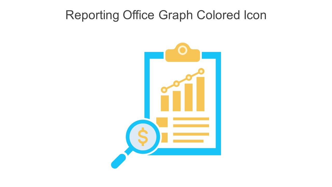 Reporting Office Graph Colored Icon In Powerpoint Pptx Png And Editable Eps Format