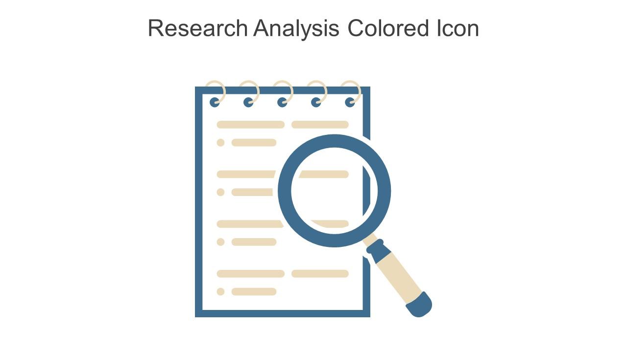 Research Analysis Colored Icon In Powerpoint Pptx Png And Editable Eps Format
