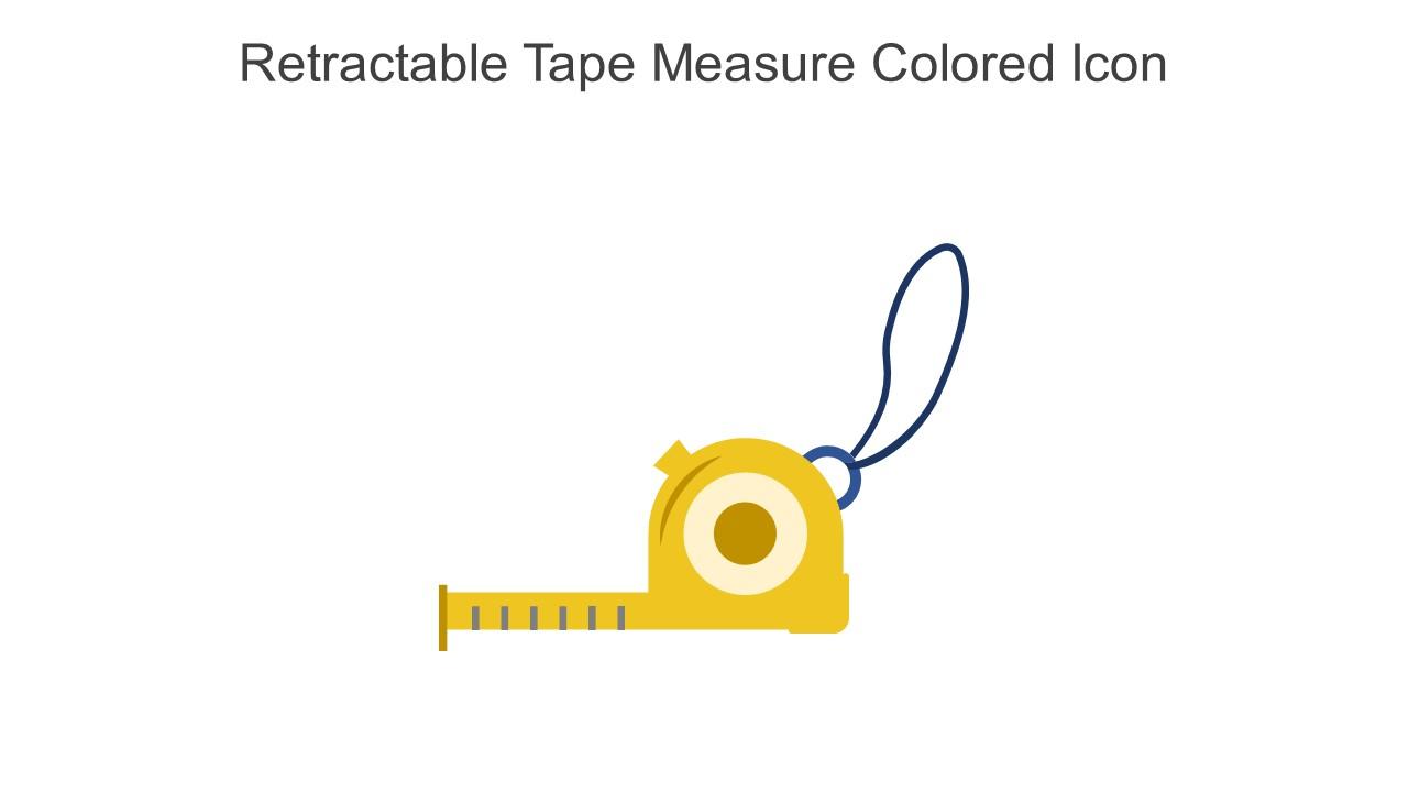 Retractable Tape Measure Colored Icon In Powerpoint Pptx Png And Editable Eps Format