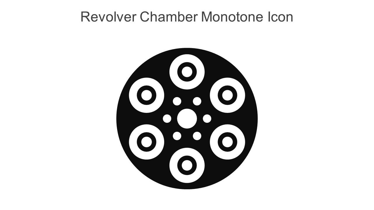 Revolver Chamber Monotone Icon In Powerpoint Pptx Png And Editable Eps Format