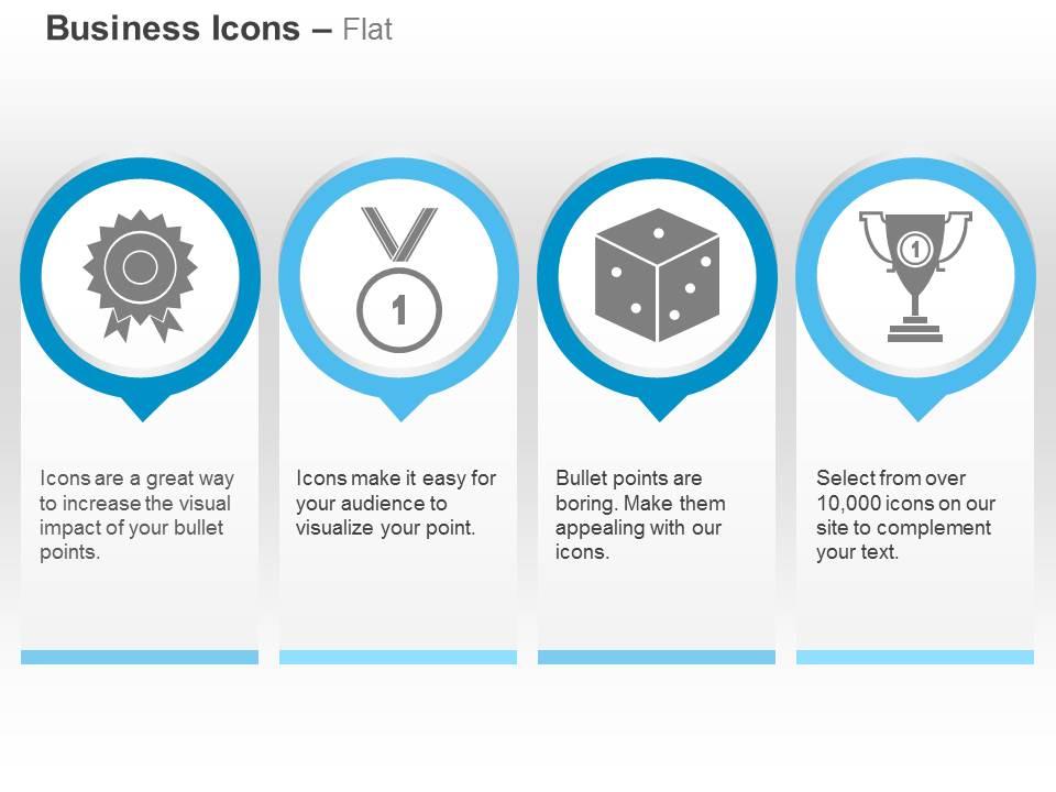 ribbon_medal_dice_trophy_ppt_icons_graphics_Slide01