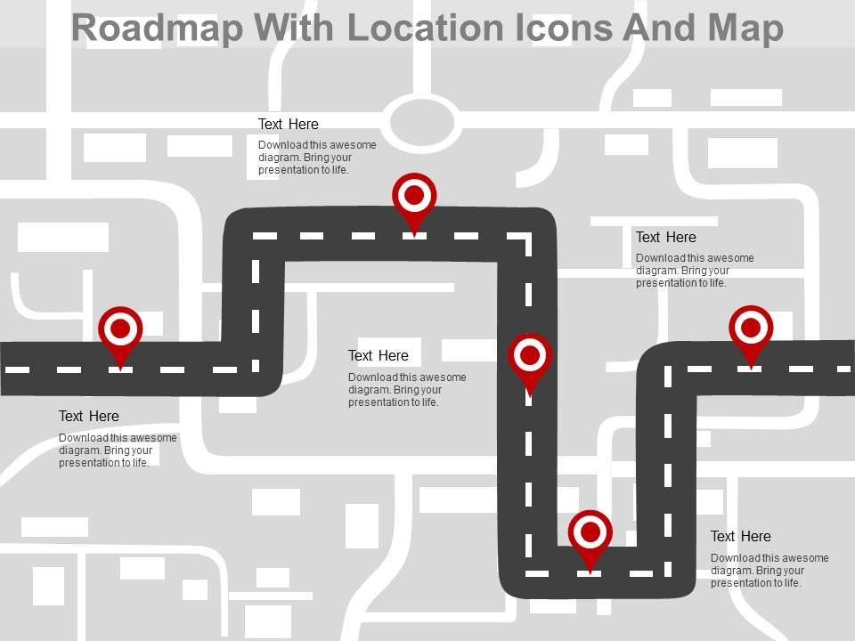 roadmap_with_location_icons_and_map_powerpoint_slides_Slide01