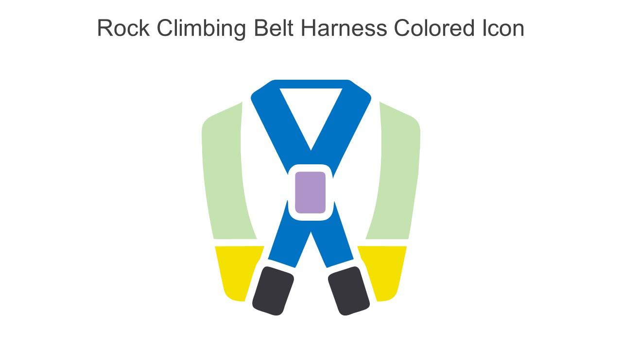 Rock Climbing Belt Harness Colored Icon In Powerpoint Pptx Png And Editable Eps Format