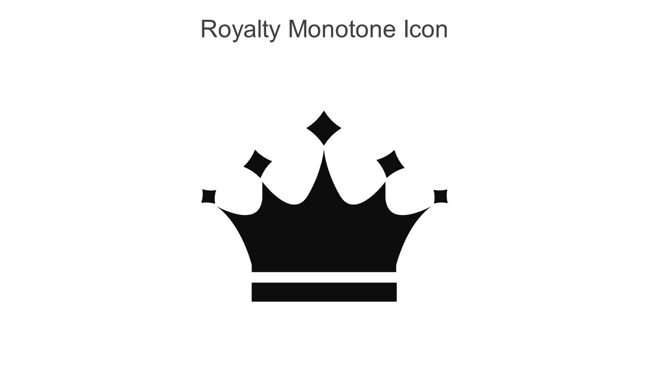 Royalty Monotone Icon In Powerpoint Pptx Png And Editable Eps Format