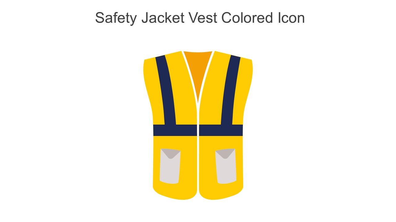 Safety Jacket Vest Colored Icon In Powerpoint Pptx Png And Editable Eps Format