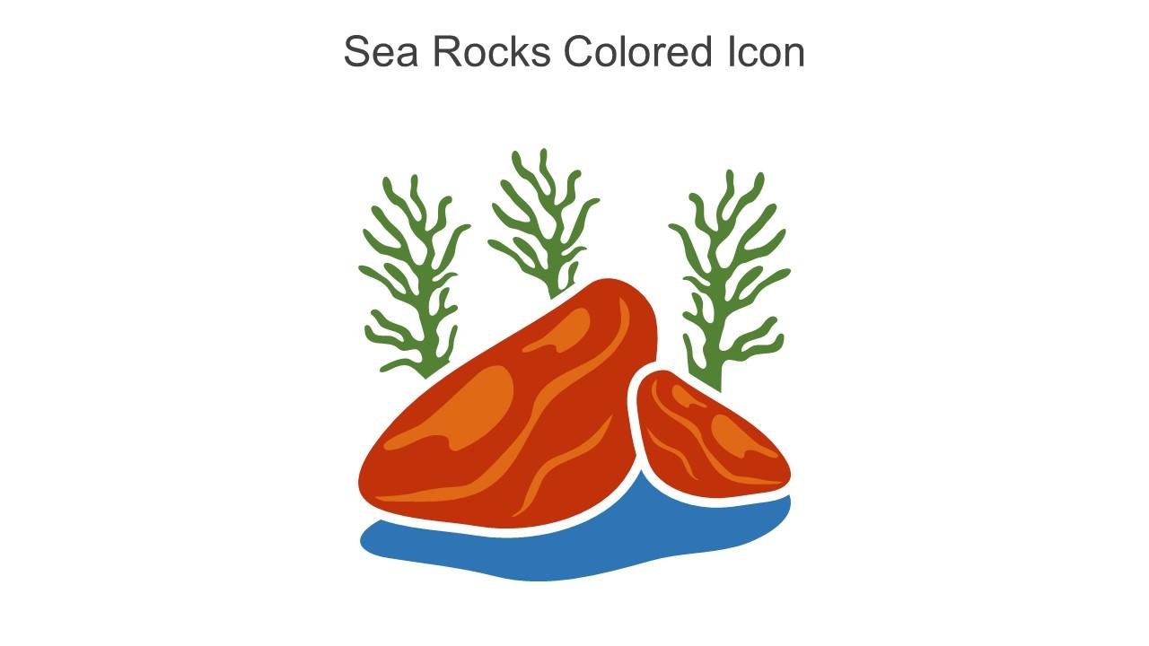 Sea Rocks Colored Icon In Powerpoint Pptx Png And Editable Eps Format