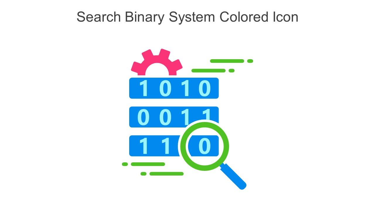 Search Binary System Colored Icon In Powerpoint Pptx Png And Editable Eps Format