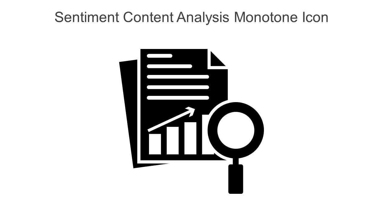 Sentiment Content Analysis Monotone Icon In Powerpoint Pptx Png And Editable Eps Format
