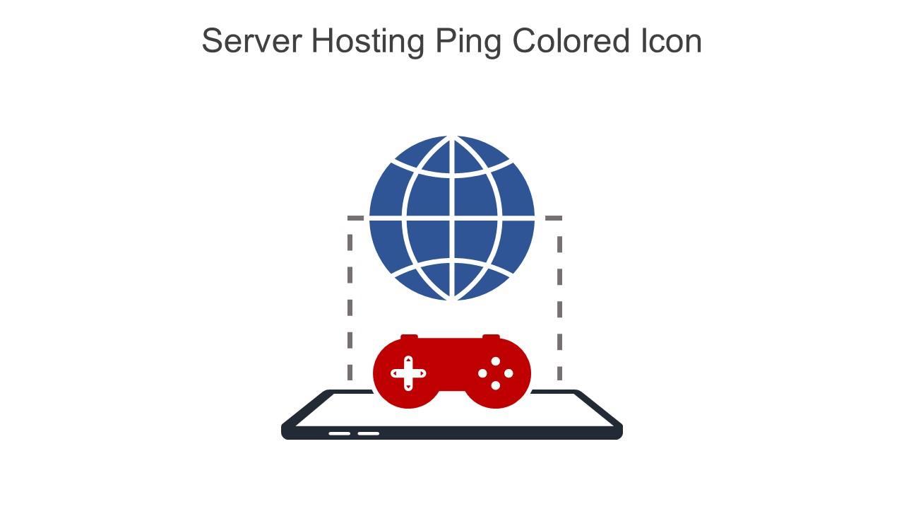 Server Hosting Ping Colored Icon In Powerpoint Pptx Png And Editable Eps Format