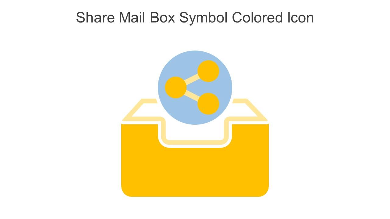 Share Mail Box Symbol Colored Icon In Powerpoint Pptx Png And Editable Eps Format