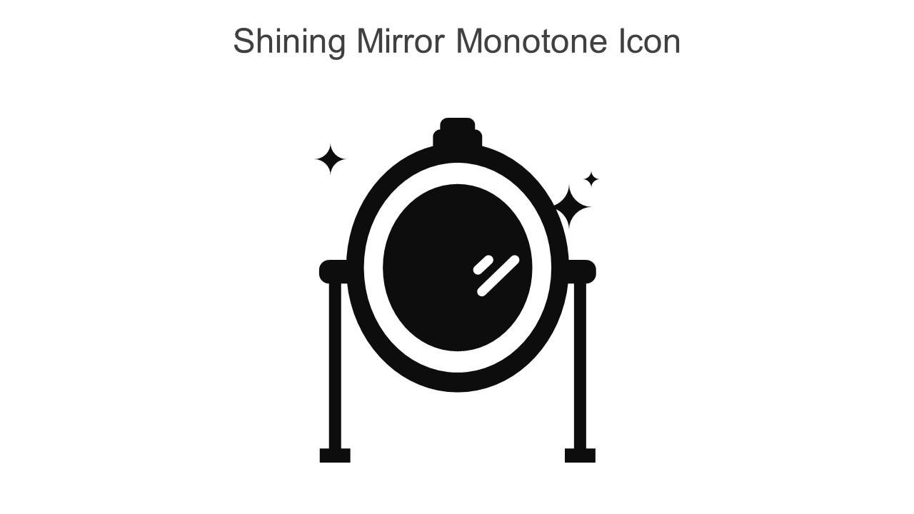 Shining Mirror Monotone Icon In Powerpoint Pptx Png And Editable Eps Format