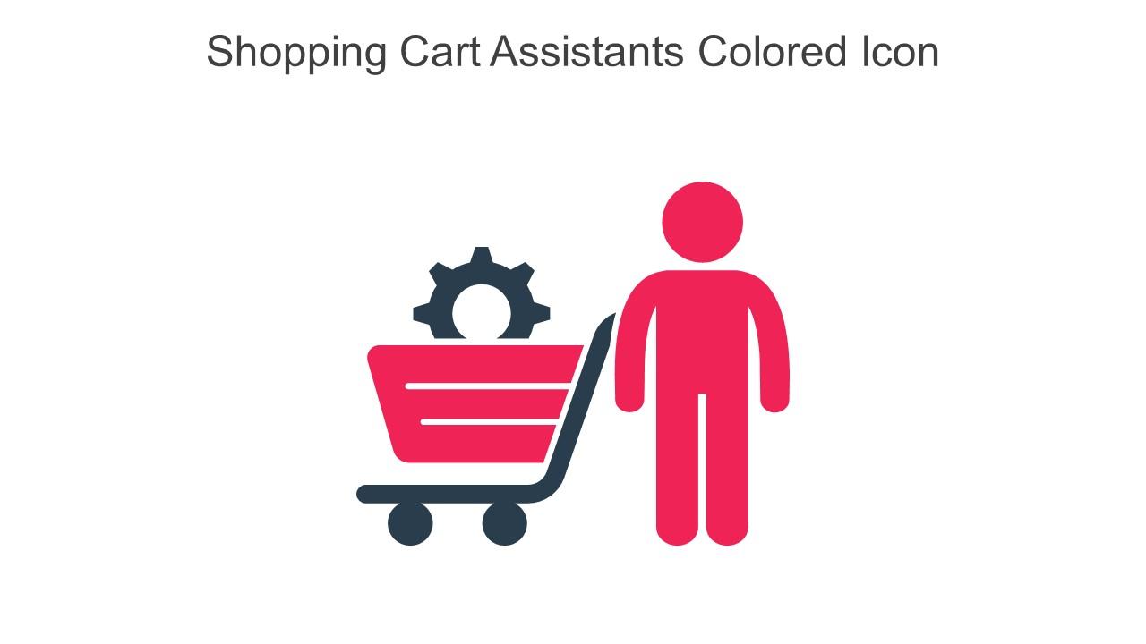 Shopping Cart Assistants Colored Icon In Powerpoint Pptx Png And Editable Eps Format