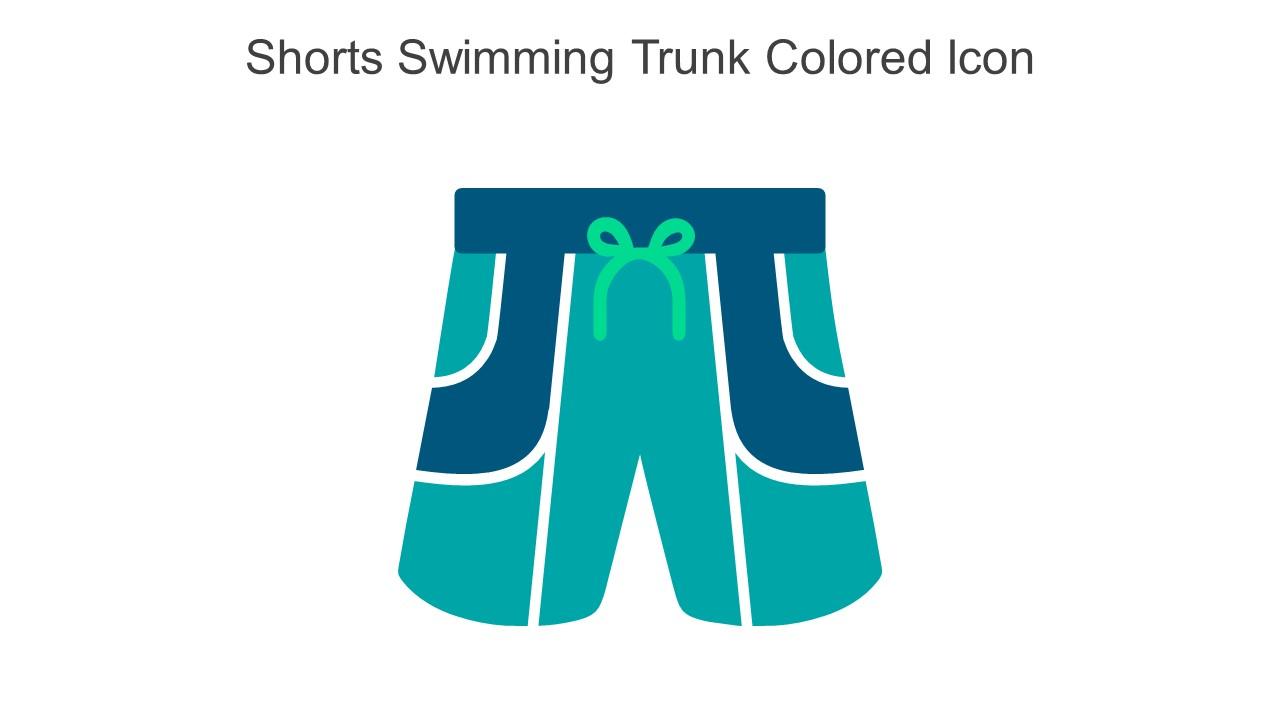 Shorts Swimming Trunk Colored Icon In Powerpoint Pptx Png And Editable Eps Format
