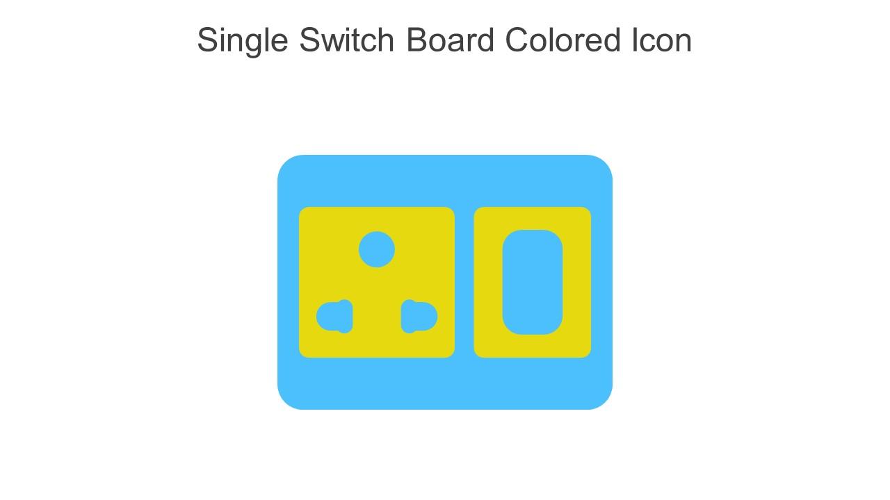 Single Switch Board Colored Icon In Powerpoint Pptx Png And Editable Eps Format