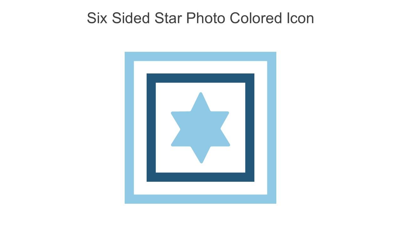 Six Sided Star Photo Colored Icon In Powerpoint Pptx Png And Editable Eps Format