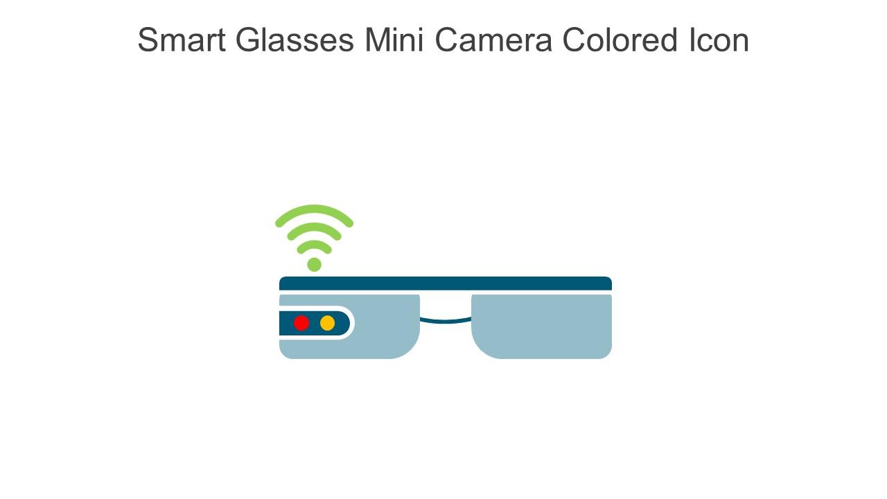 Smart Glasses Mini Camera Colored Icon In Powerpoint Pptx Png And Editable Eps Format