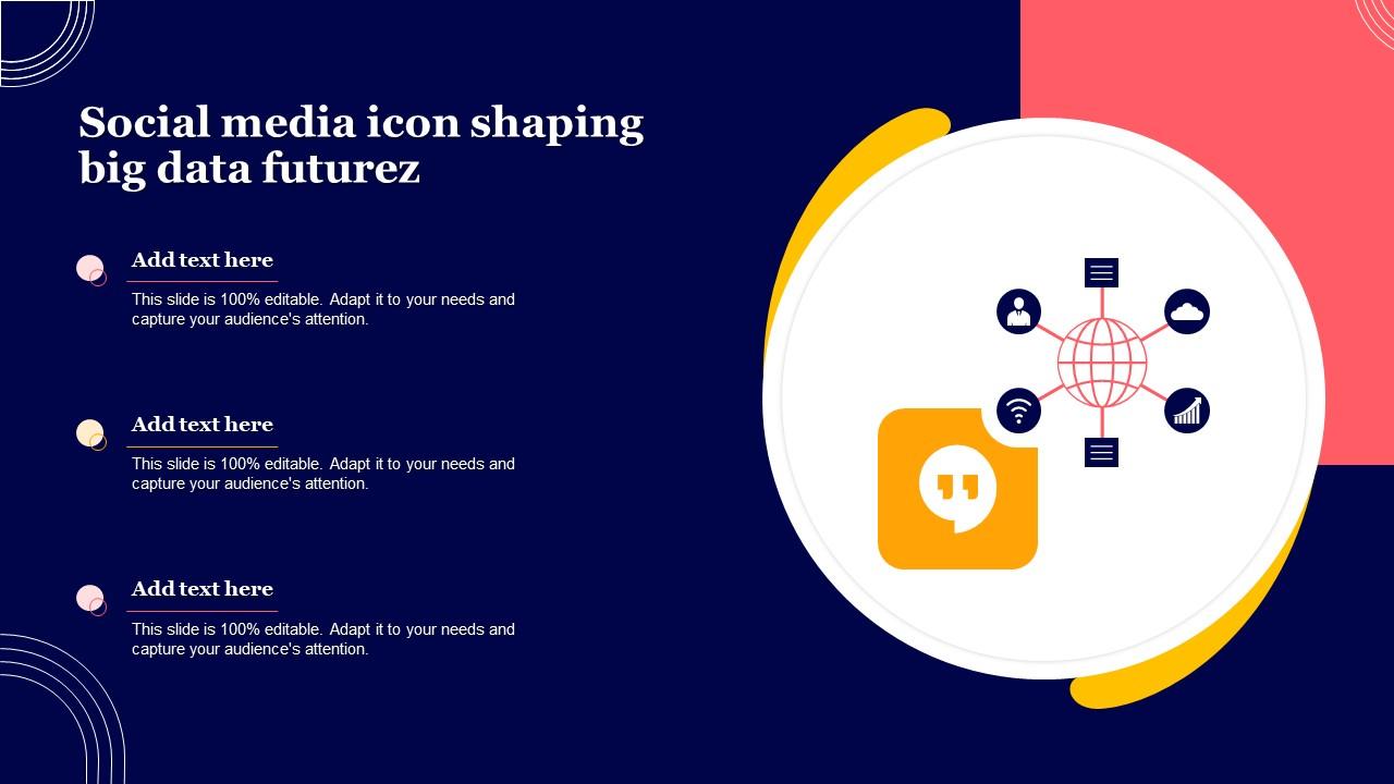 Social Media Icon Shaping Big Data Futurez