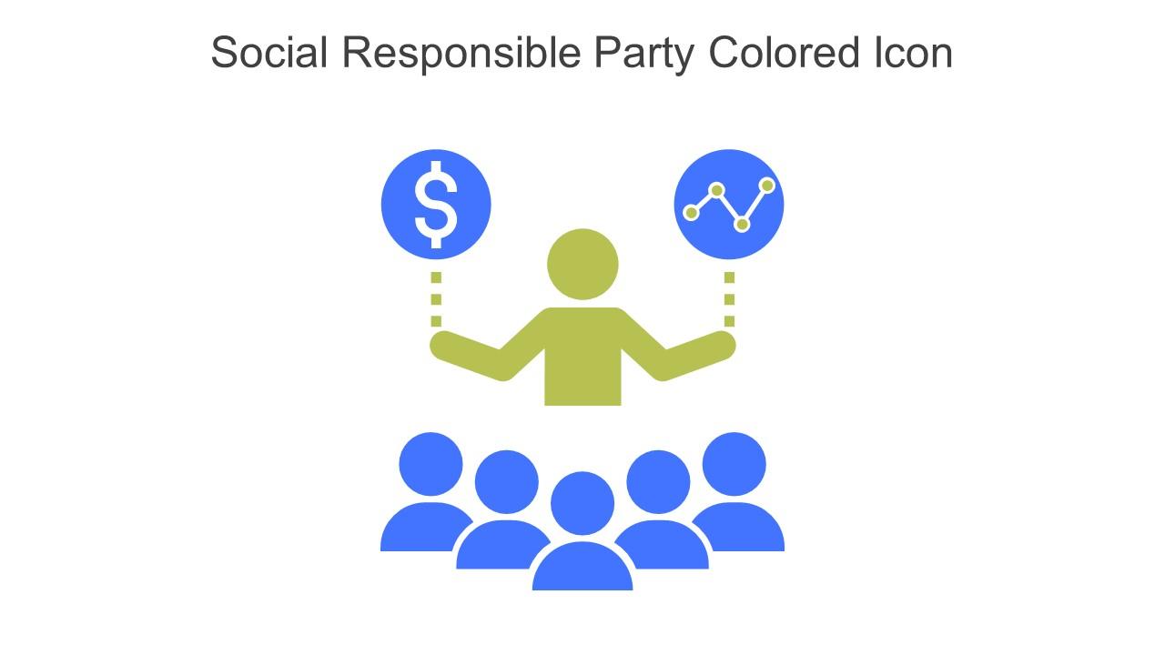 Social Responsible Party Colored Icon In Powerpoint Pptx Png And Editable Eps Format