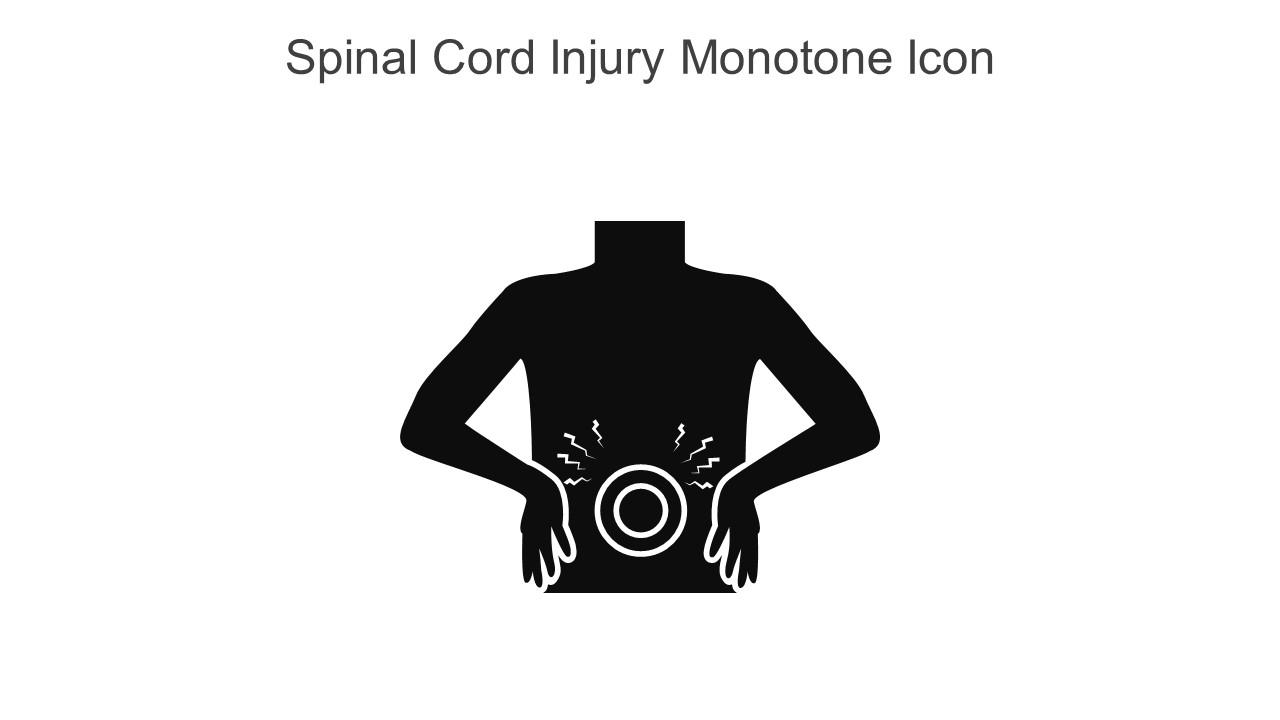 Spinal Cord Injury Monotone Icon In Powerpoint Pptx Png And Editable Eps Format