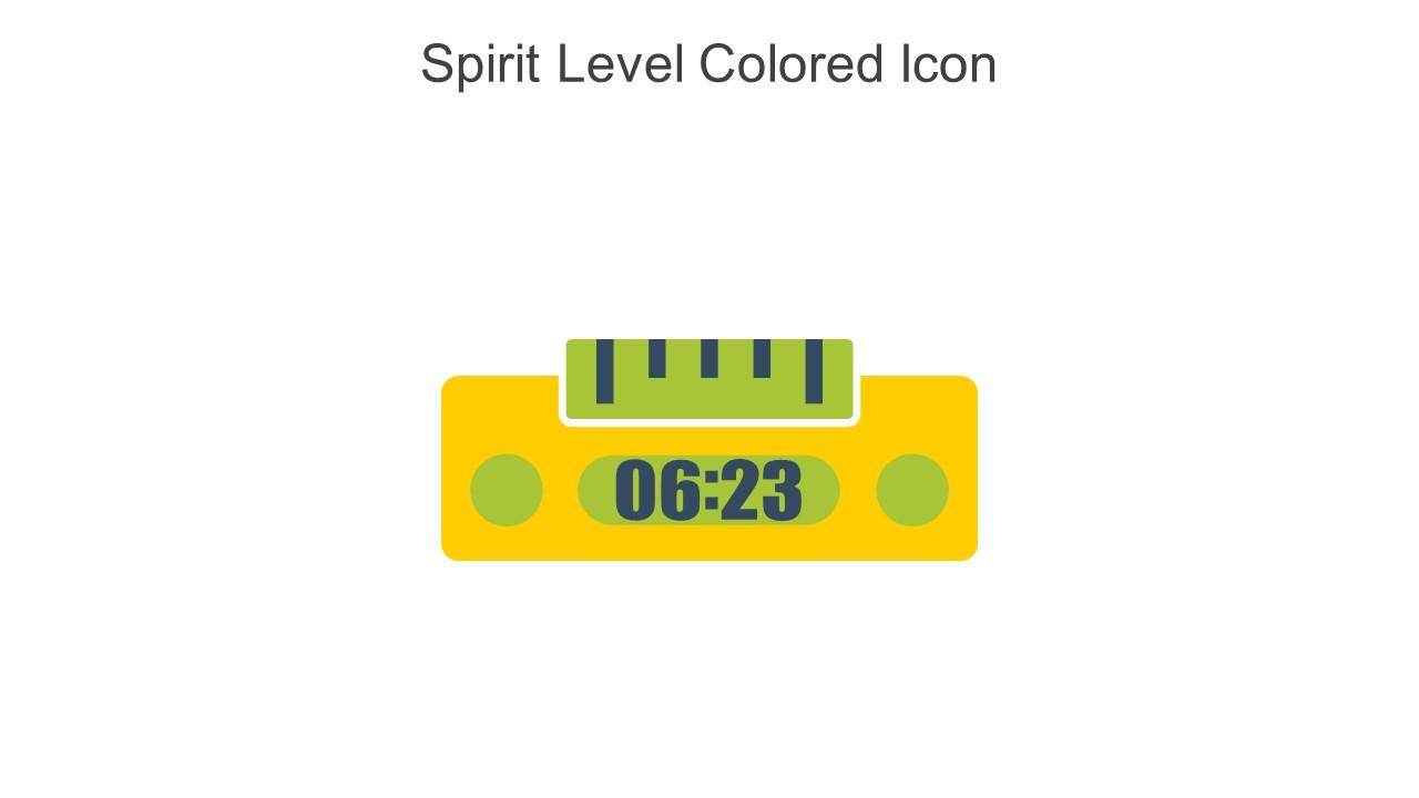 Spirit Level Colored Icon In Powerpoint Pptx Png And Editable Eps Format