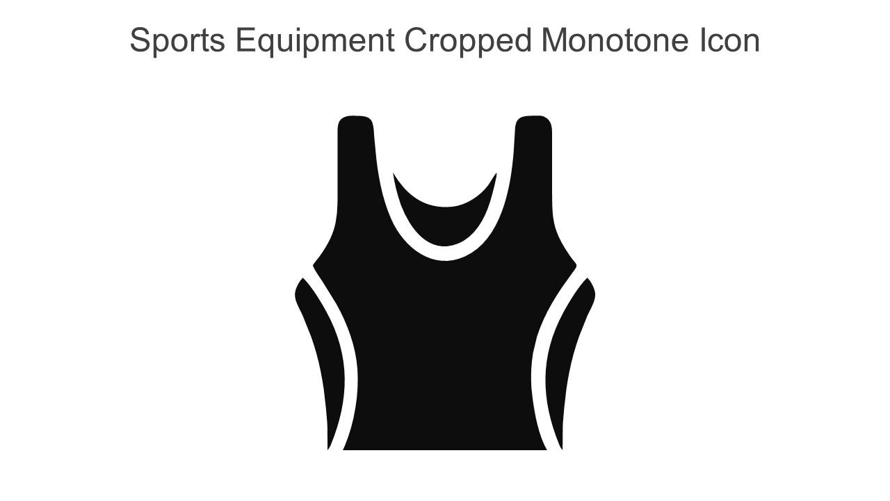 Sports Equipment Cropped Monotone Icon In Powerpoint Pptx Png And Editable Eps Format