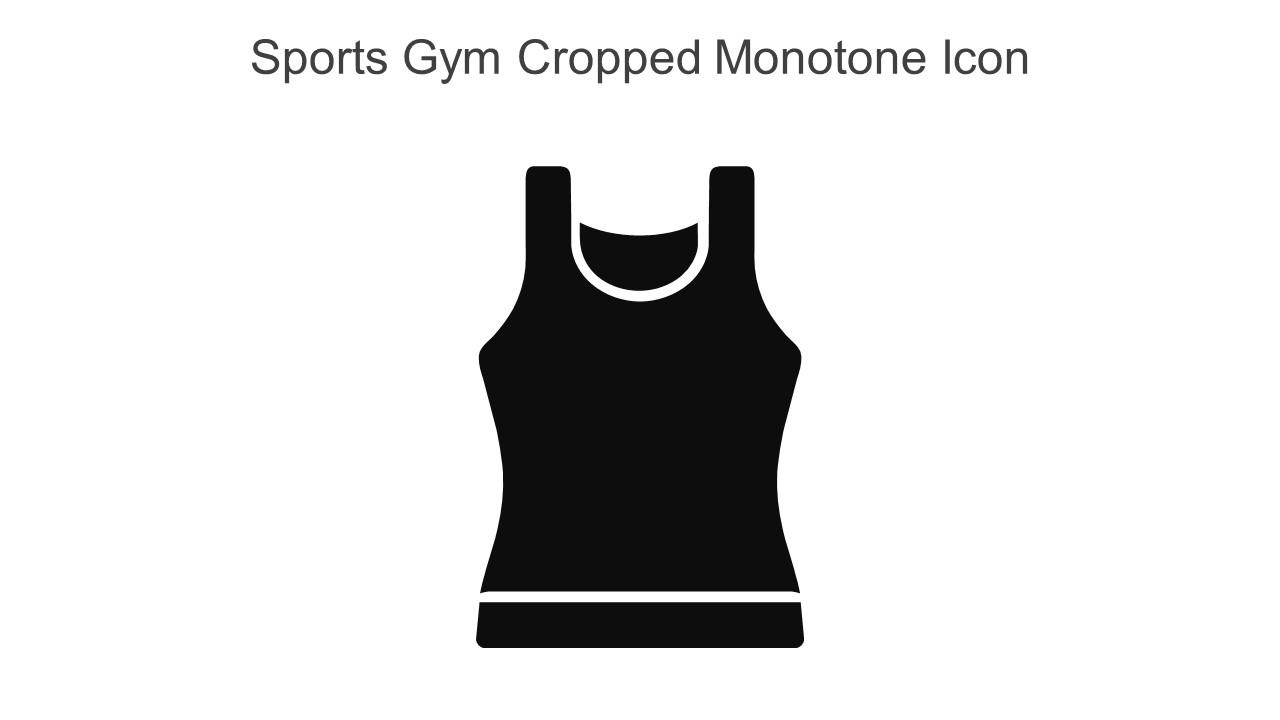 Sports Gym Cropped Monotone Icon In Powerpoint Pptx Png And Editable Eps Format