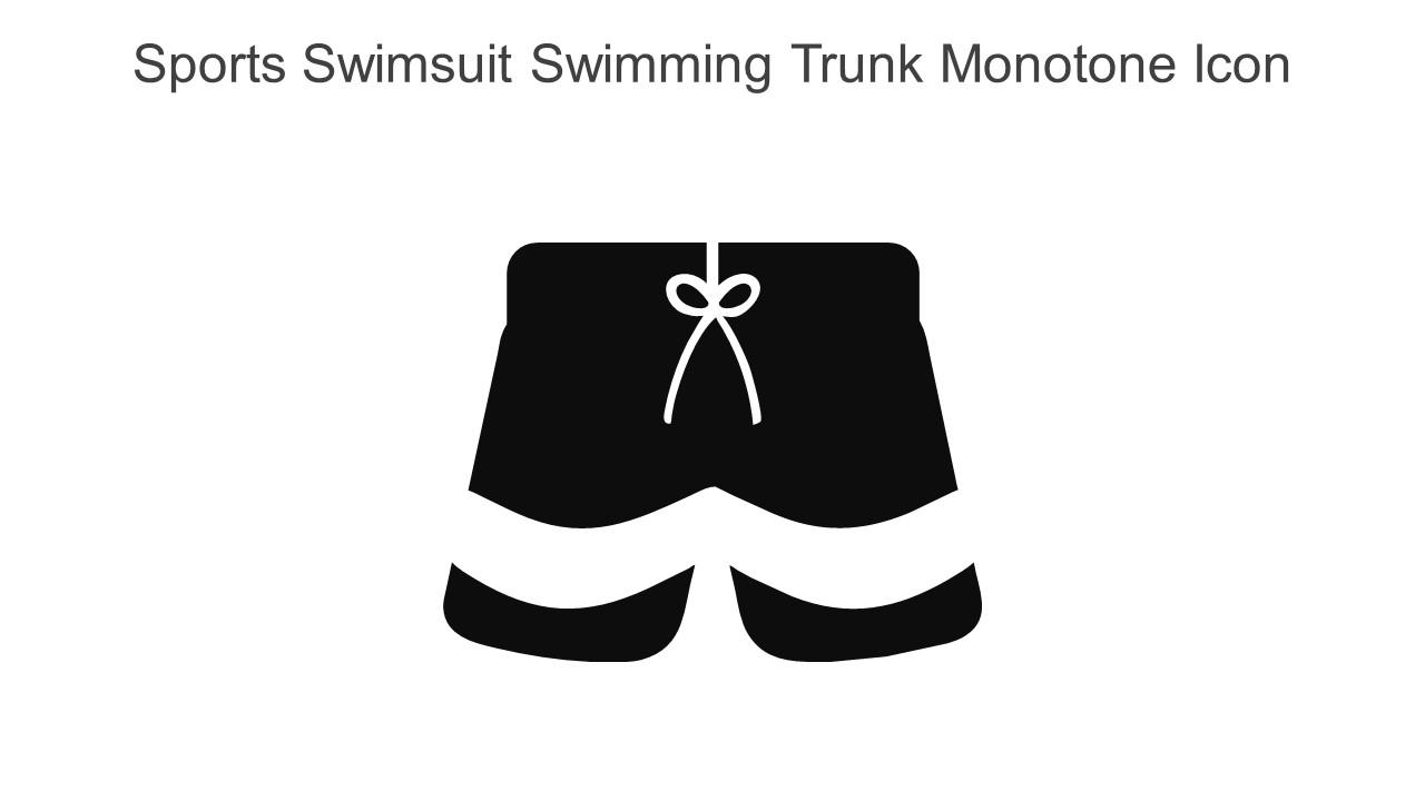 Sports Swimsuit Swimming Trunk Monotone Icon In Powerpoint Pptx Png And Editable Eps Format