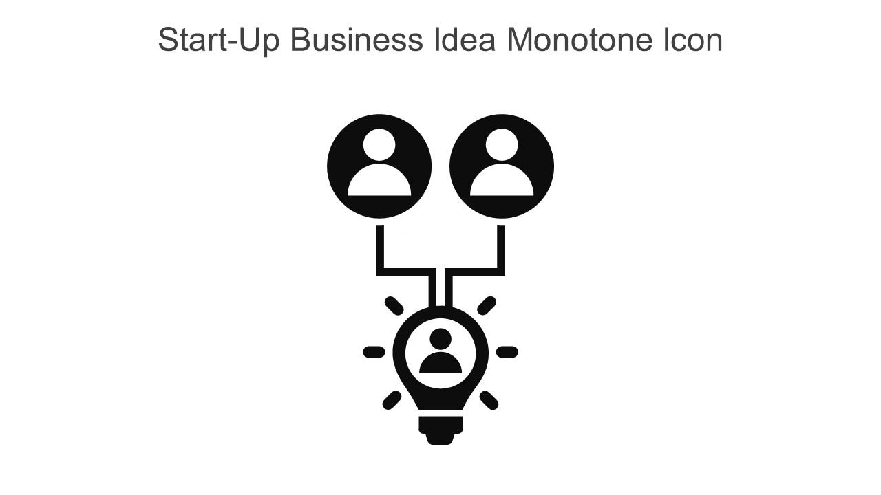 Start Up Business Idea Monotone Icon In Powerpoint Pptx Png And Editable Eps Format