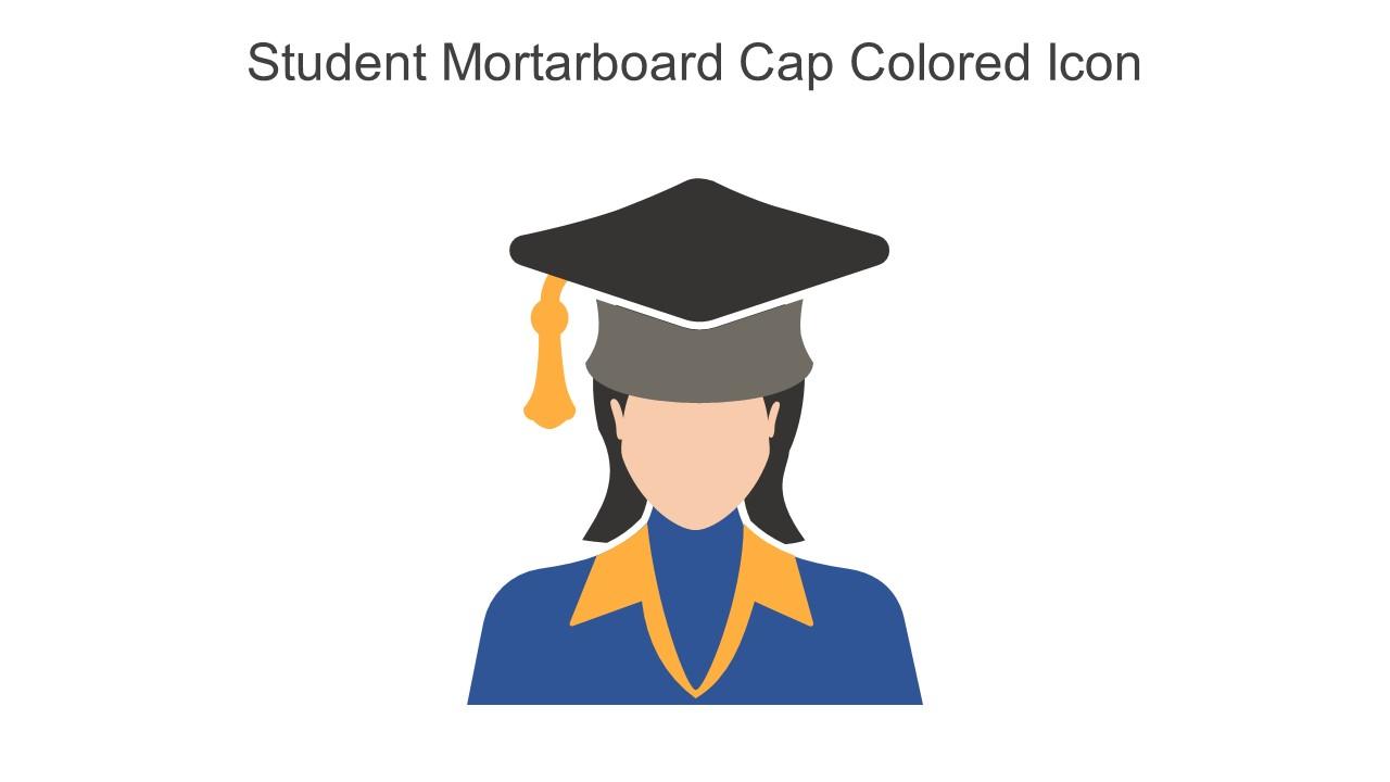 Student Mortarboard Cap Colored Icon In Powerpoint Pptx Png And Editable Eps Format