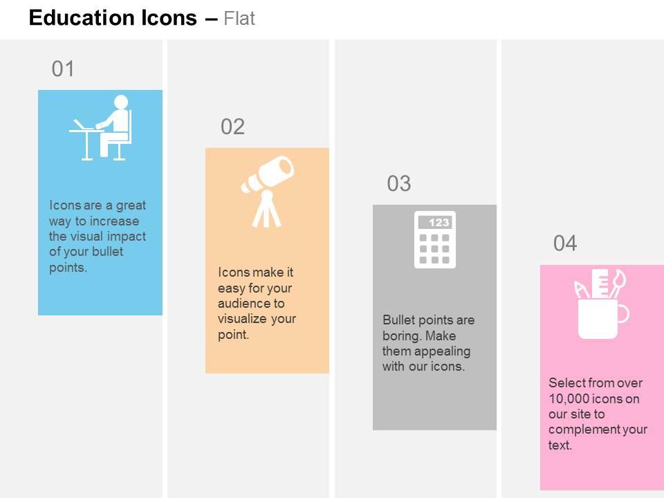 student_with_laptop_telescope_calculator_stationery_ppt_icons_graphics_Slide01