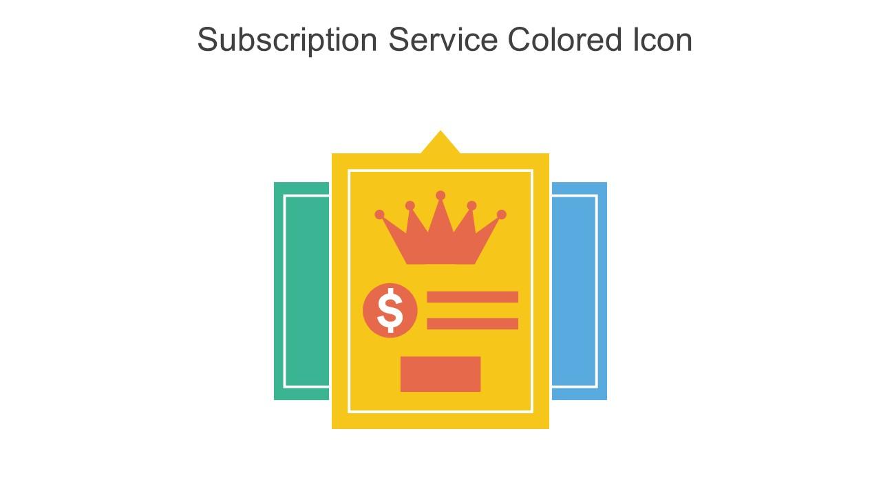 Subscription Service Colored Icon In Powerpoint Pptx Png And Editable Eps Format