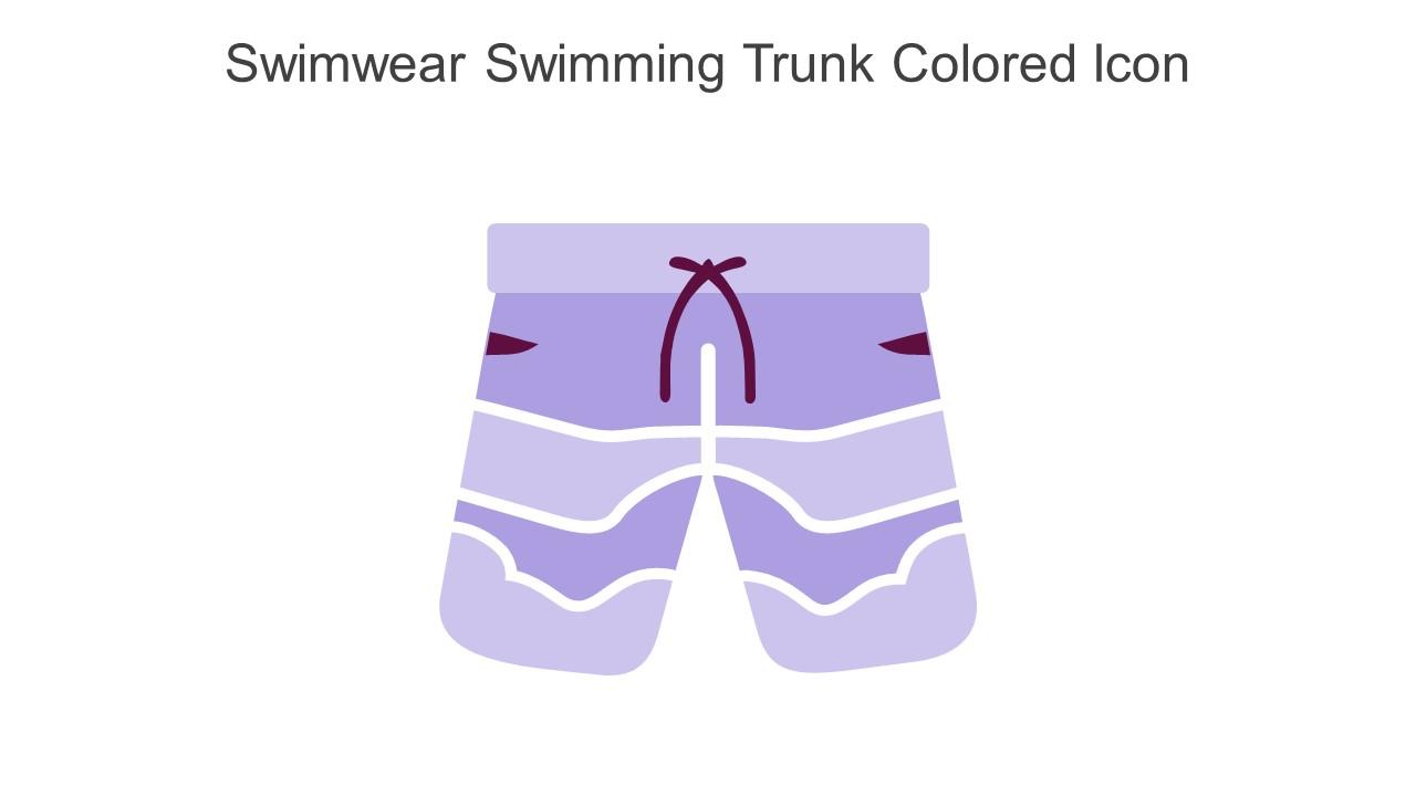Swimwear Swimming Trunk Colored Icon In Powerpoint Pptx Png And Editable Eps Format