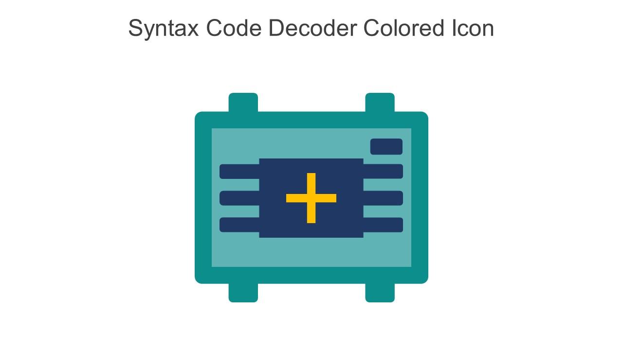 Syntax Code Decoder Colored Icon In Powerpoint Pptx Png And Editable Eps Format