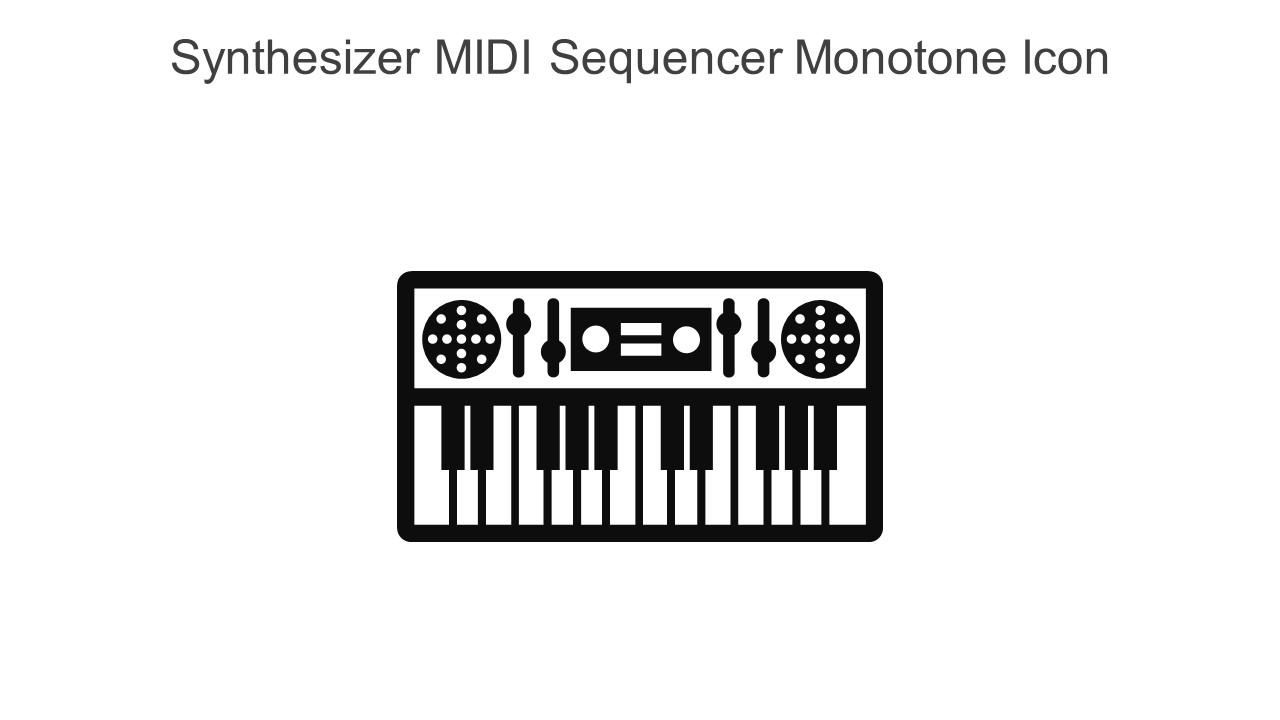 Synthesizer Midi Sequencer Monotone Icon In Powerpoint Pptx Png And Editable Eps Format