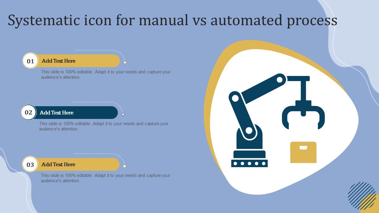 Systematic Icon For Manual Vs Automated Process