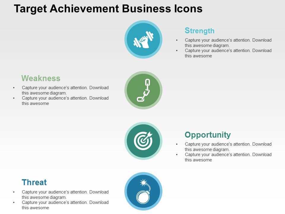 target_achievement_business_icons_flat_powerpoint_design_Slide01