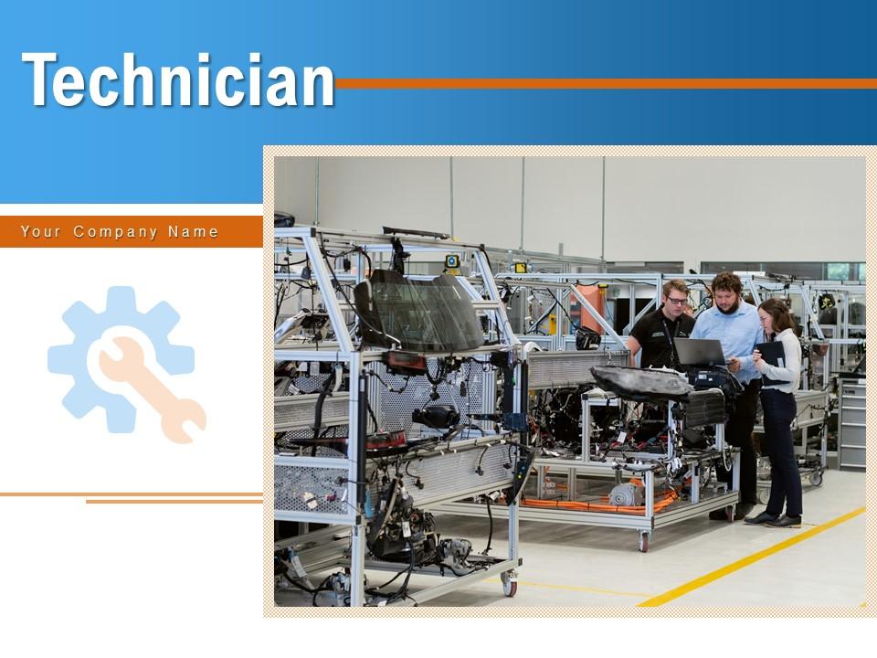 Technician conducting equipment inspection microscope solution workstation