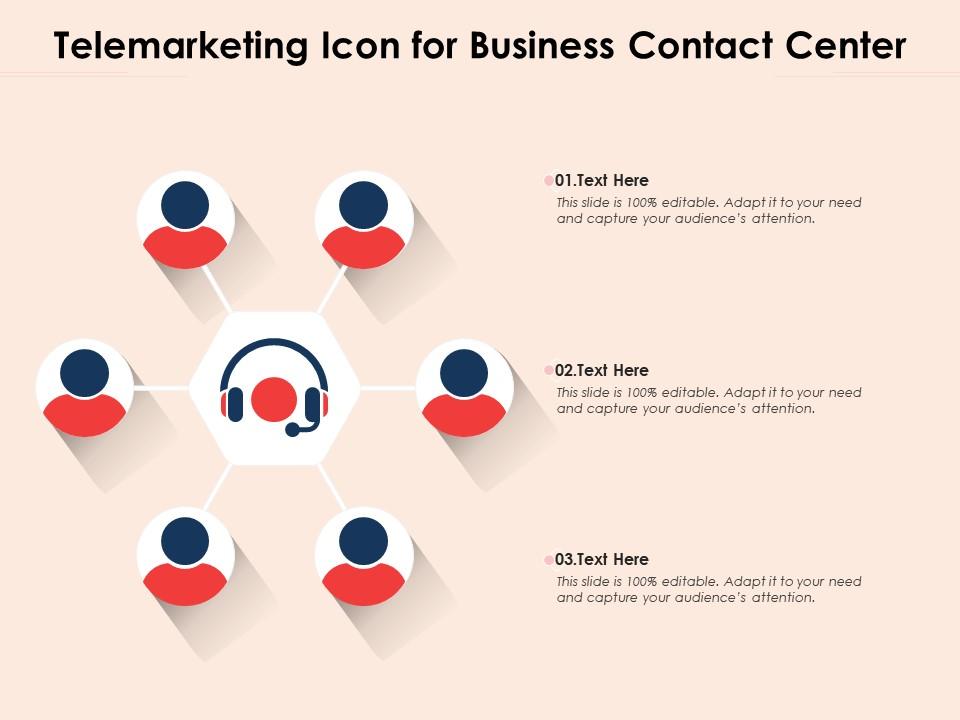 Telemarketing icon for business contact center
