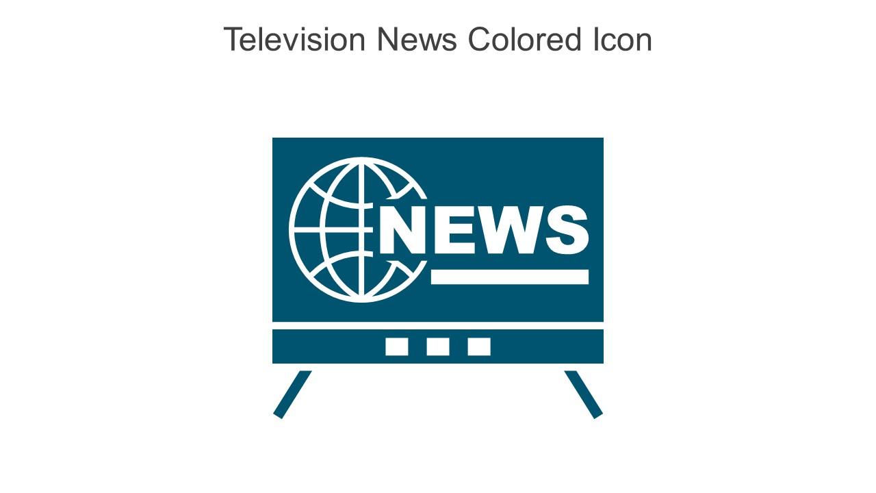 Television News Colored Icon In Powerpoint Pptx Png And Editable Eps Format