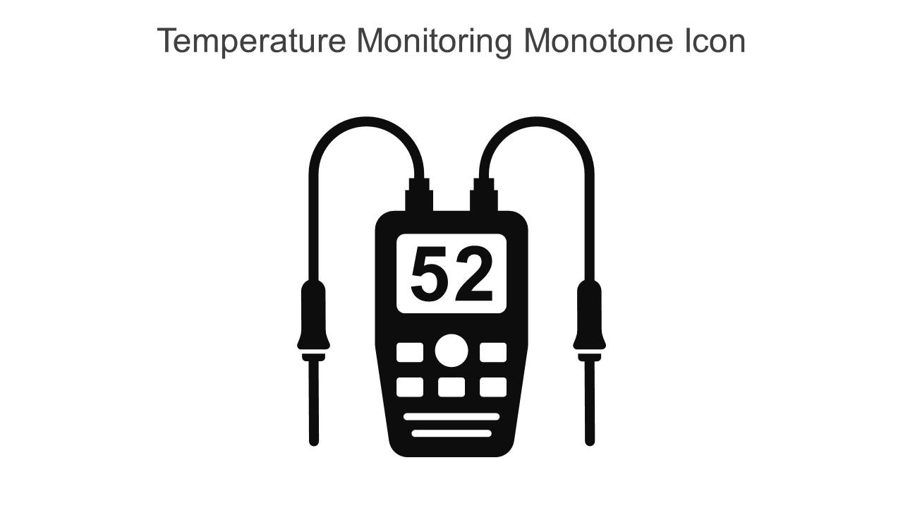 Temperature Monitoring Monotone Icon In Powerpoint Pptx Png And Editable Eps Format