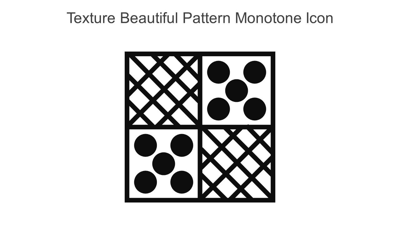 Texture Beautiful Pattern Monotone Icon In Powerpoint Pptx Png And Editable Eps Format