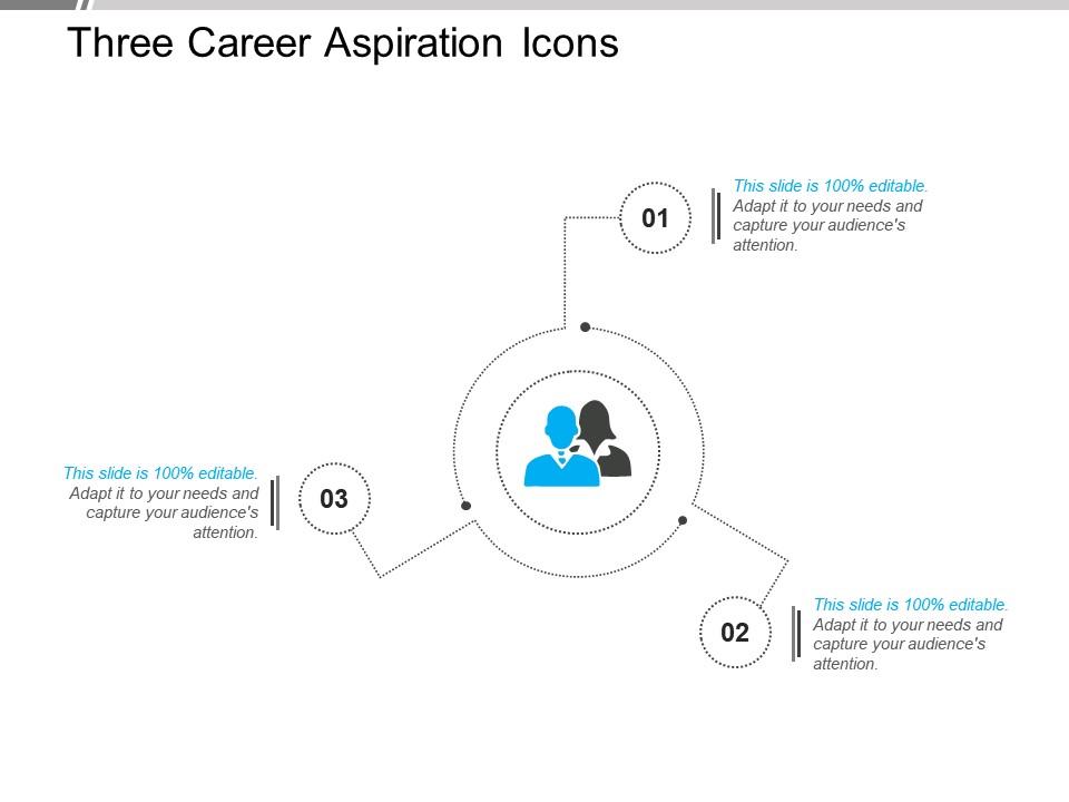 three_career_aspiration_icons_powerpoint_slides_Slide01