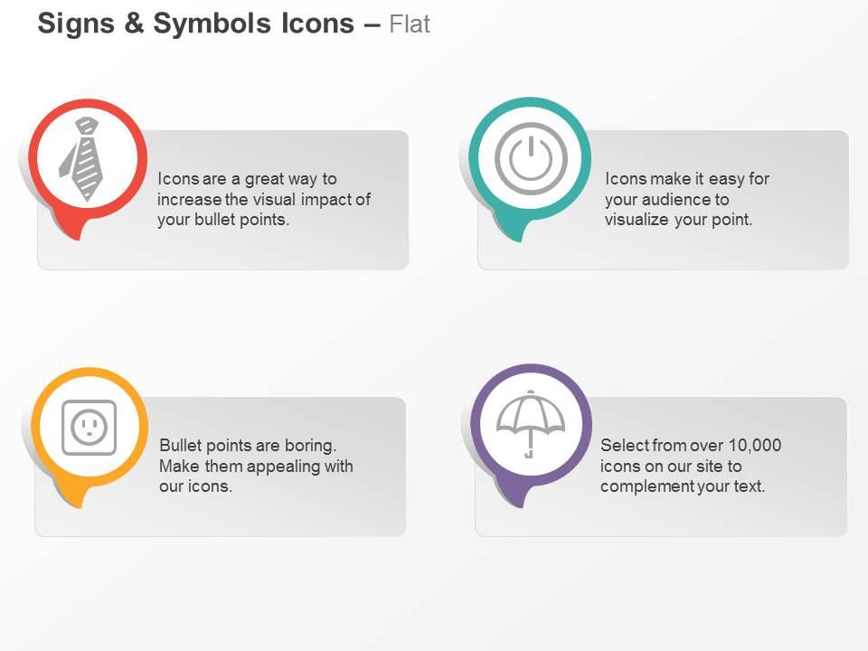 tie_power_off_button_socket_umbrella_ppt_icons_graphics_Slide01