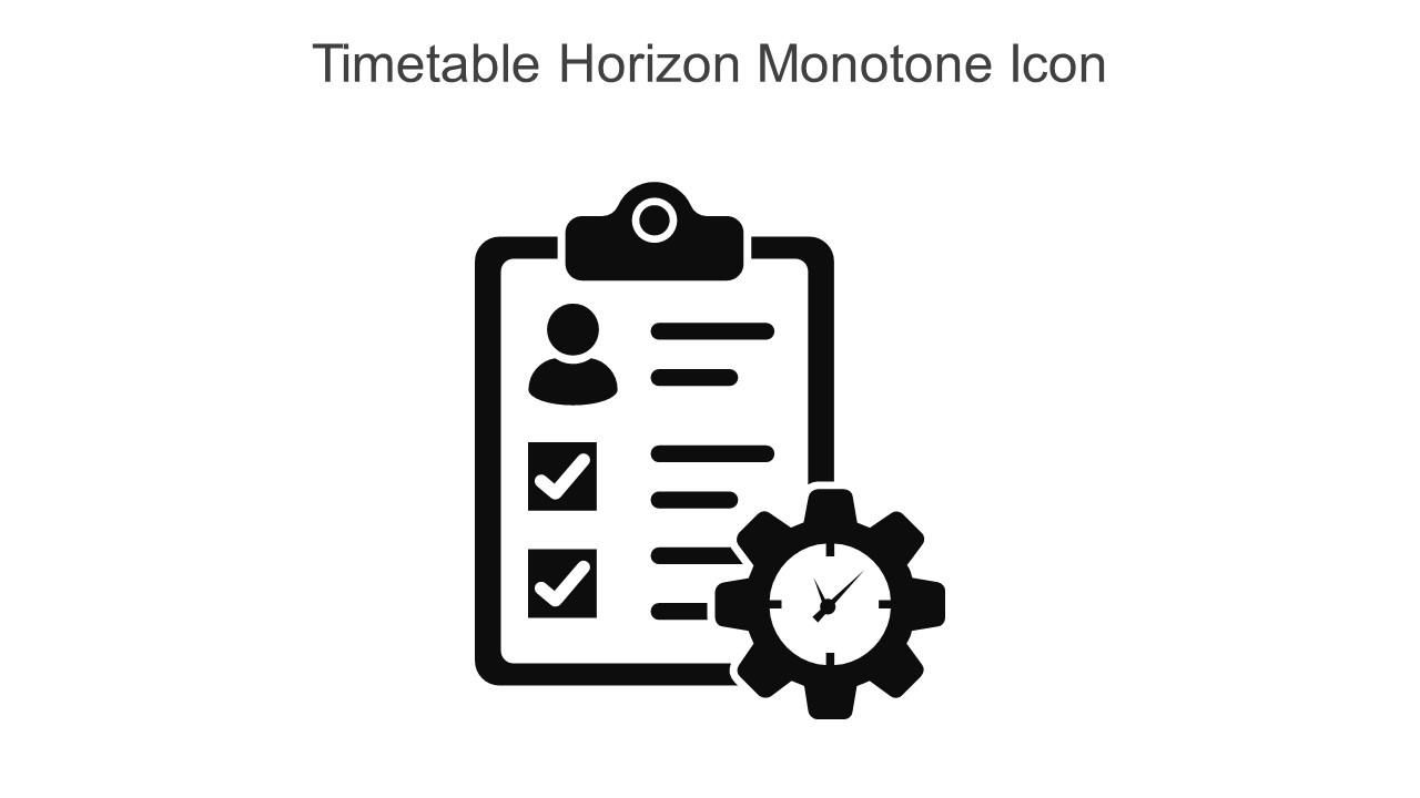 Timetable Horizon Monotone Icon In Powerpoint Pptx Png And Editable Eps Format