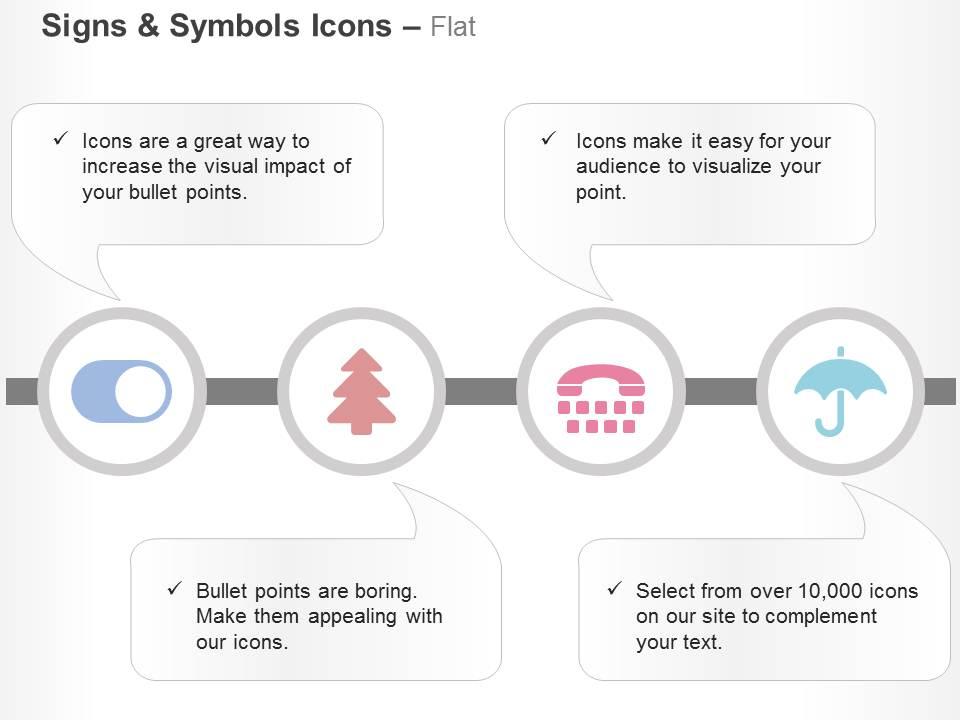 toggle_on_tree_umbrella_calling_phone_ppt_icons_graphics_Slide01