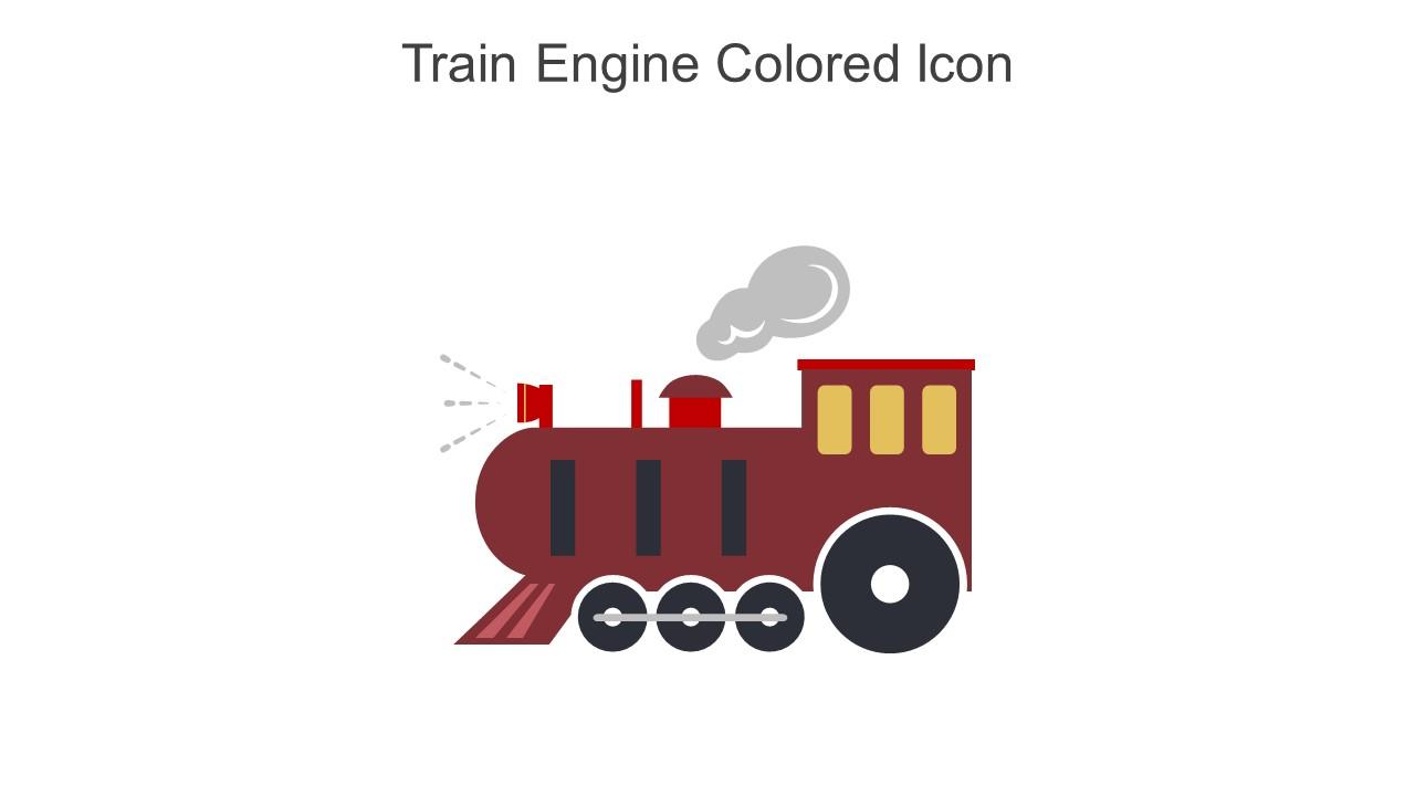 Train Engine Colored Icon In Powerpoint Pptx Png And Editable Eps Format