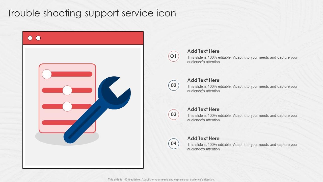 Trouble Shooting Support Service Icon