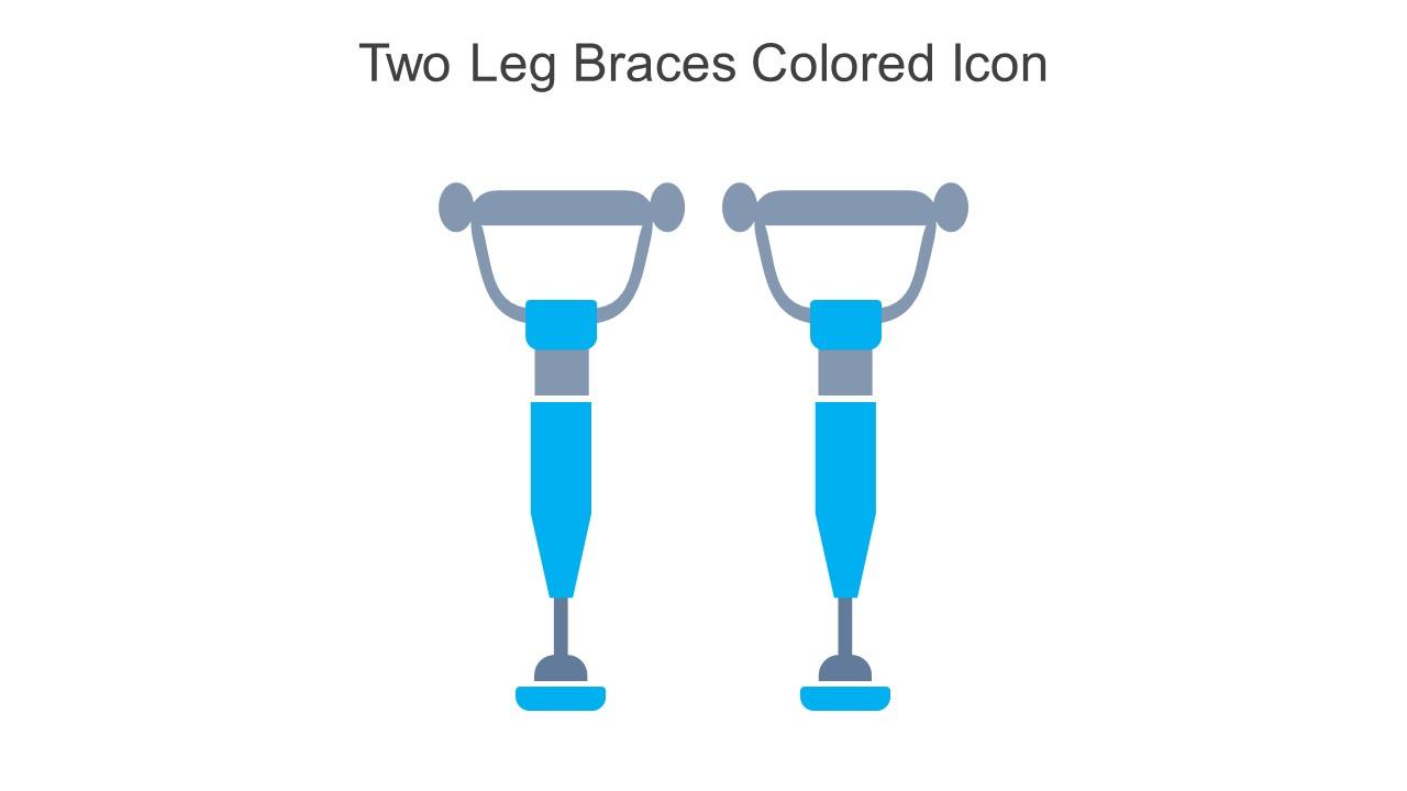 Two Leg Braces Colored Icon In Powerpoint Pptx Png And Editable Eps Format
