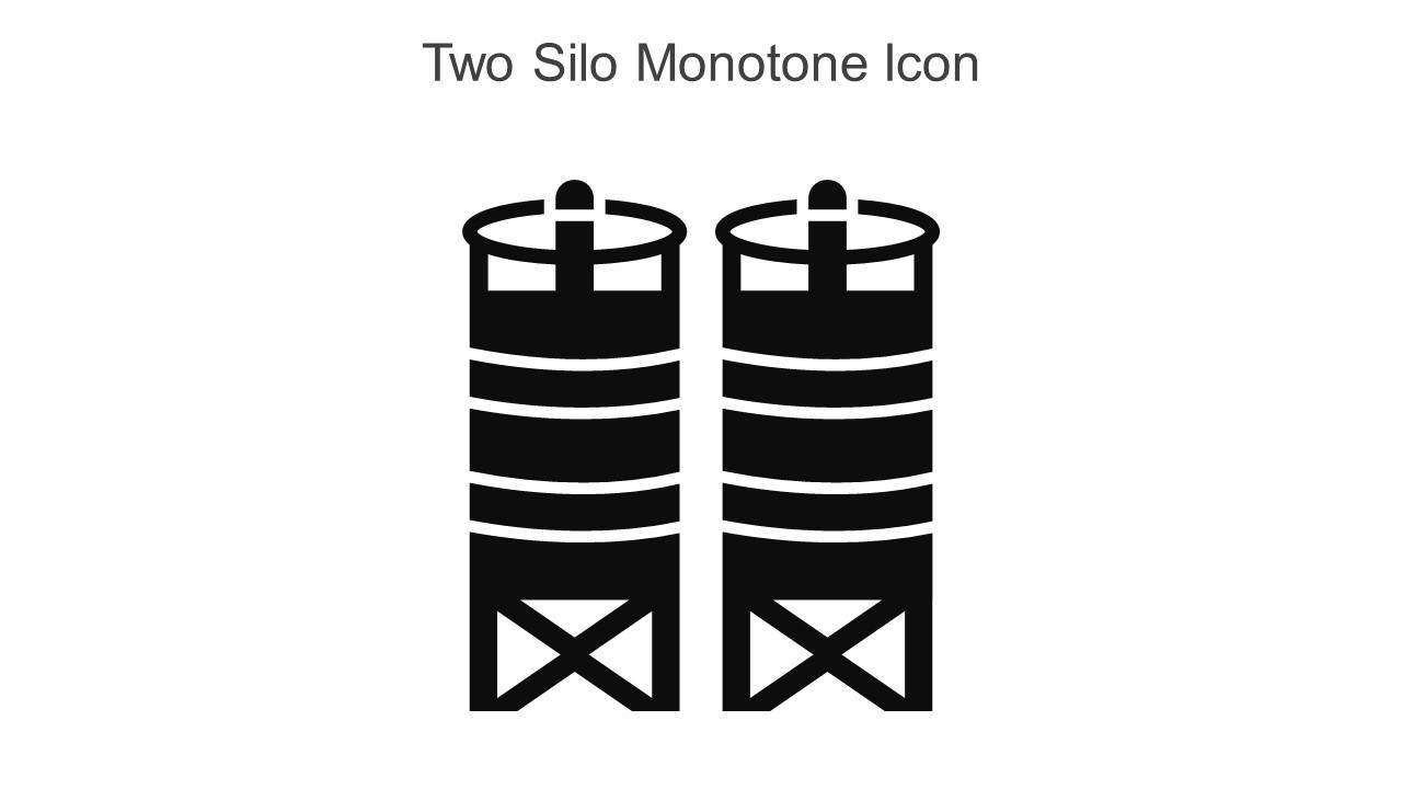 Two Silo Monotone Icon In Powerpoint Pptx Png And Editable Eps Format