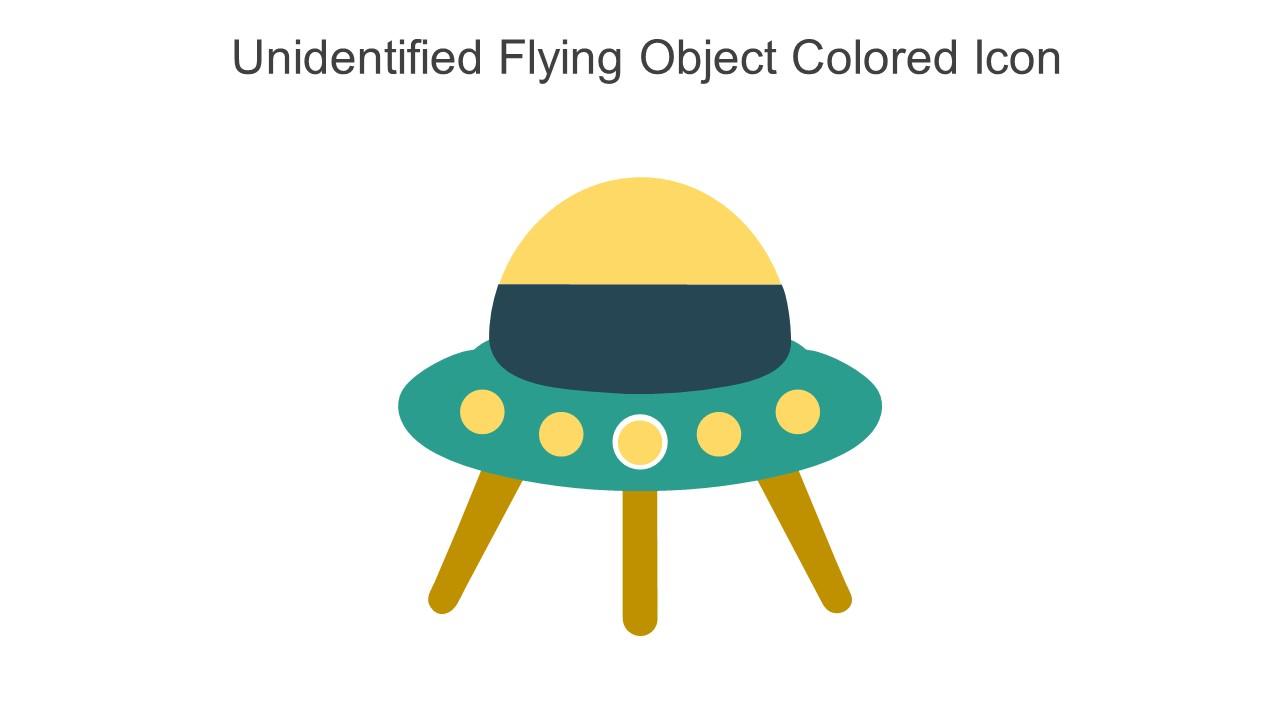 Unidentified Flying Object Colored Icon In Powerpoint Pptx Png And Editable Eps Format